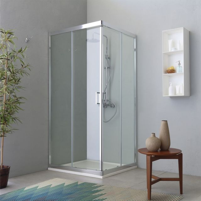 Cabine de douche rectangulaire cm 90x120 modello Fly