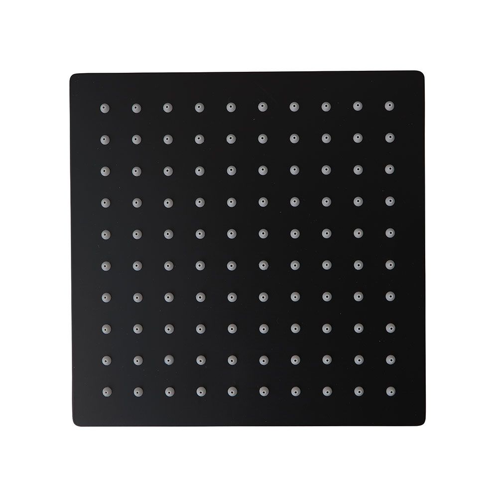 pomme haute pour douche noir mat