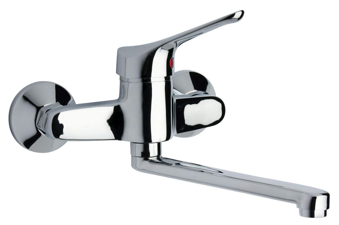 Robinet mitigeur pour cuisine avec fixation murale