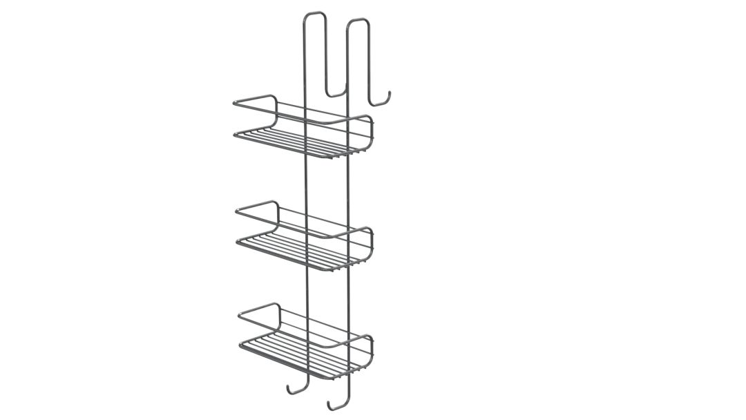 Porte-objets en fil métallique avec 3 étagères