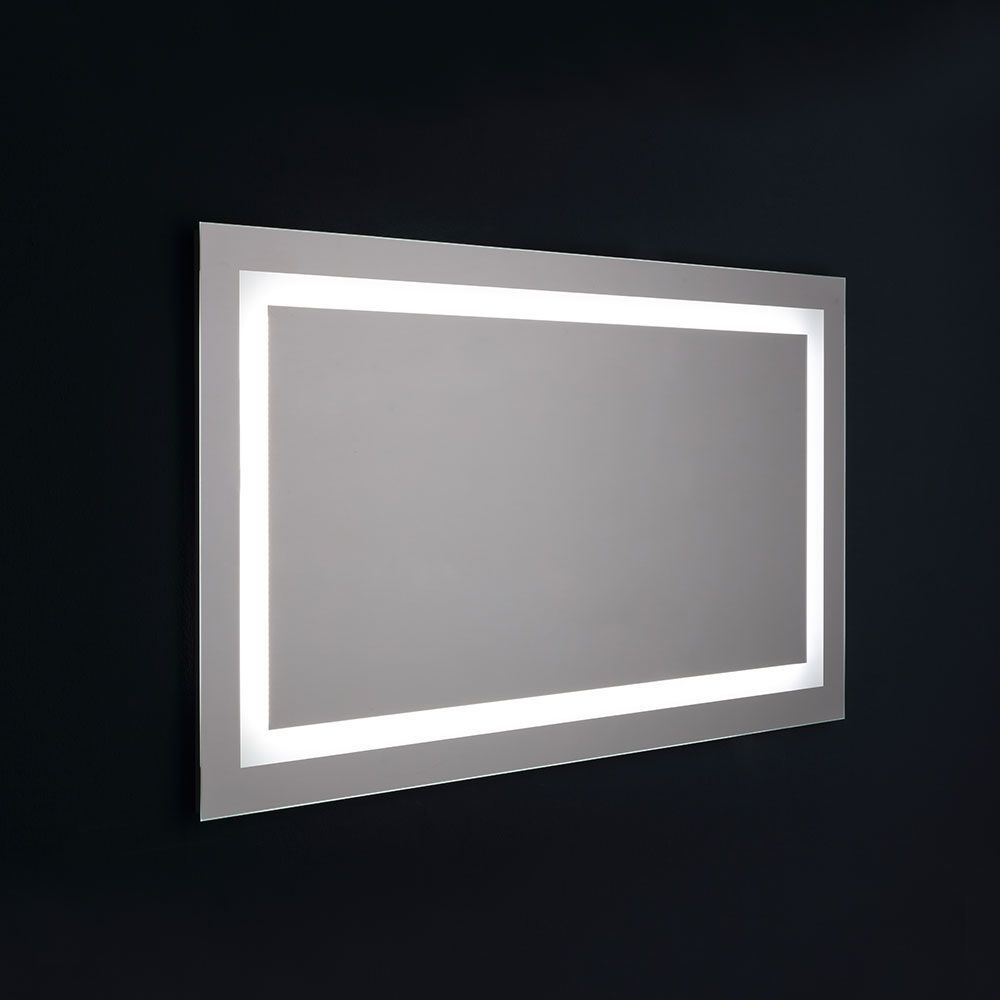 Miroir 120 x 70 cm rétroéclairé avec lumière à LED allumé