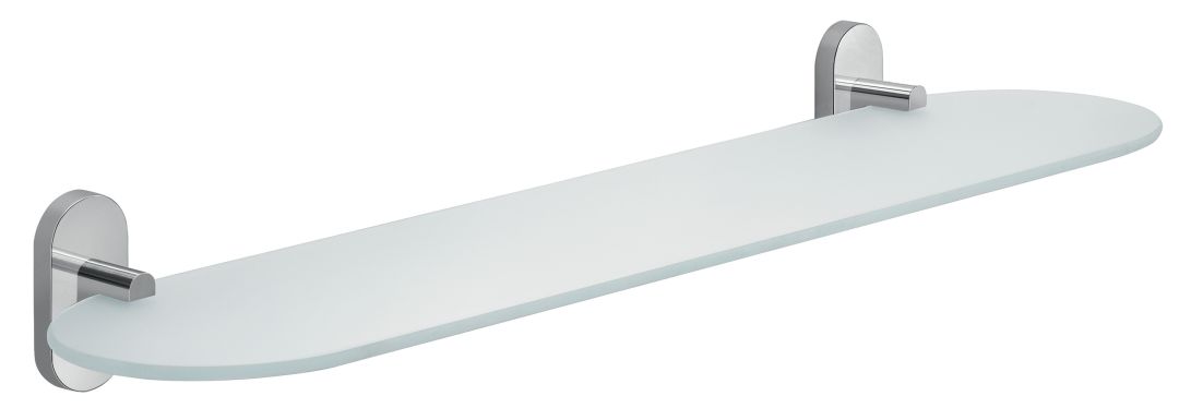 Etagère de salle de bain en verre de 60 cm