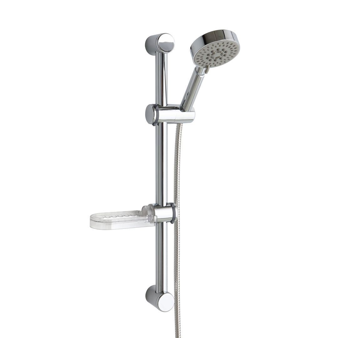 Barre de douche avec porte-savon