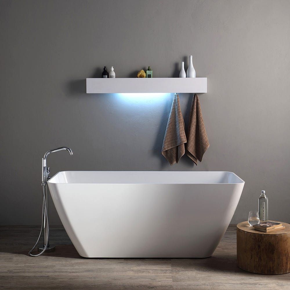Vasca da bagno freestanding moderna in resina freestanding