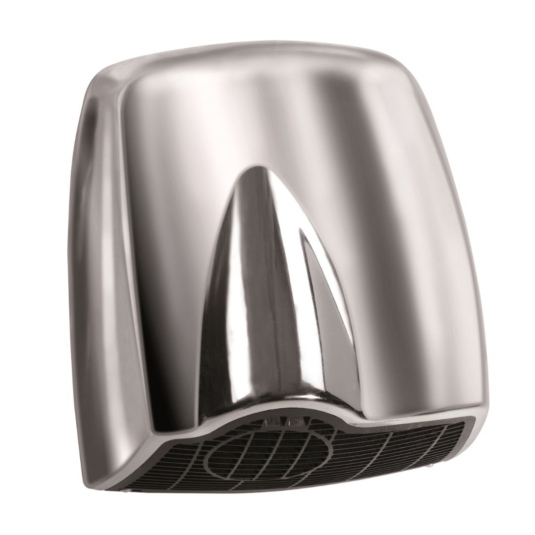 brisa asciugamani in abs con motore ad induzione con fotocellula potenza 1850 w cromato