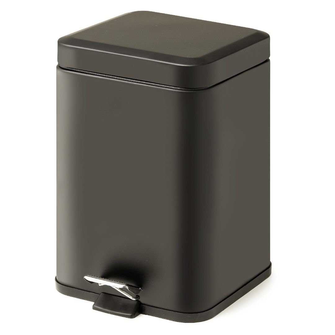 Cestino gettacarta in alluminio nero opaco