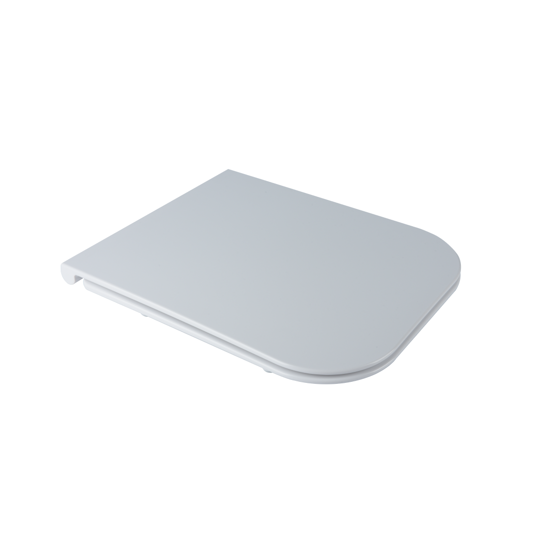 Abattant de toilette en thermodurcissable blanc brillant