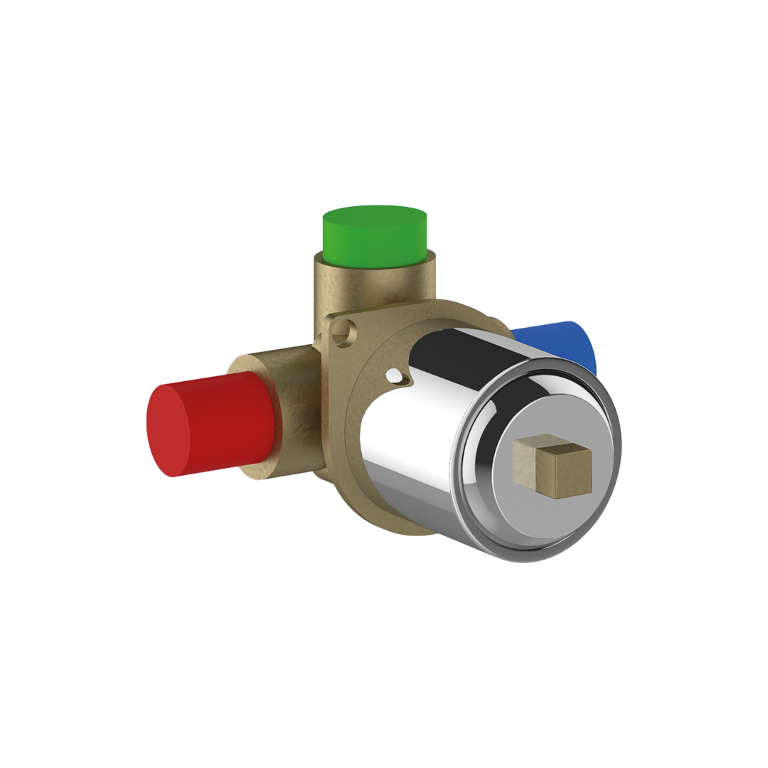 Corps encastré de douche à 1 voie