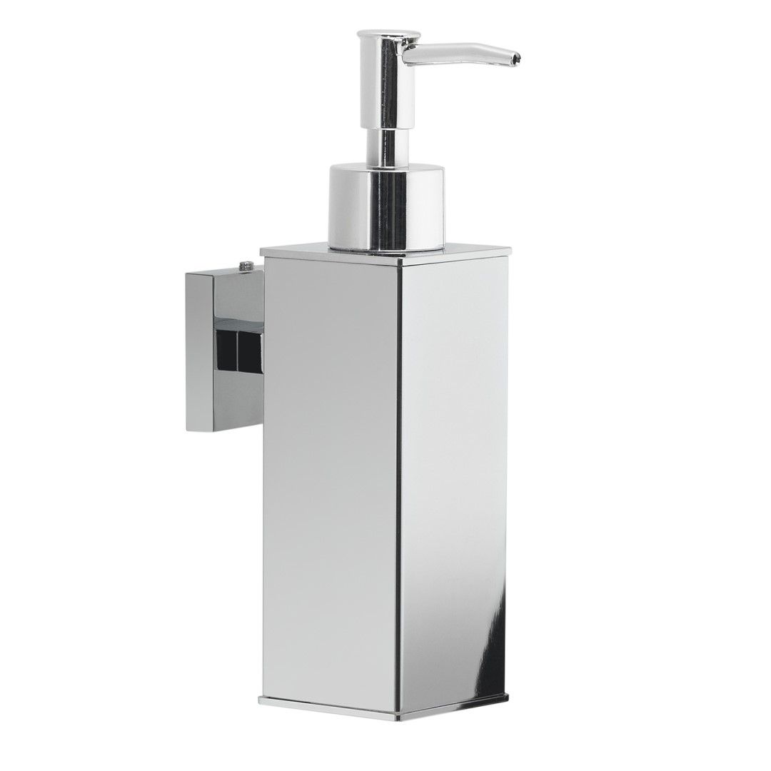 Dispenser per sapone liquido da parete cromato