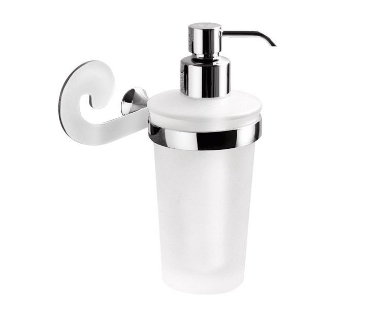 Distributeur de savon mural vintage design avec support en métal