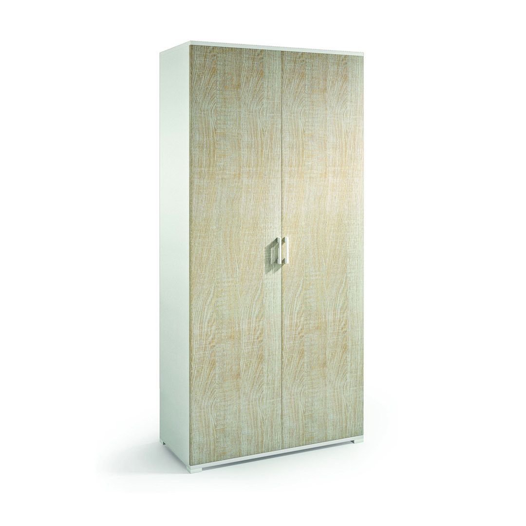 Armadio multiuso per il bagno con 2 ante rovere