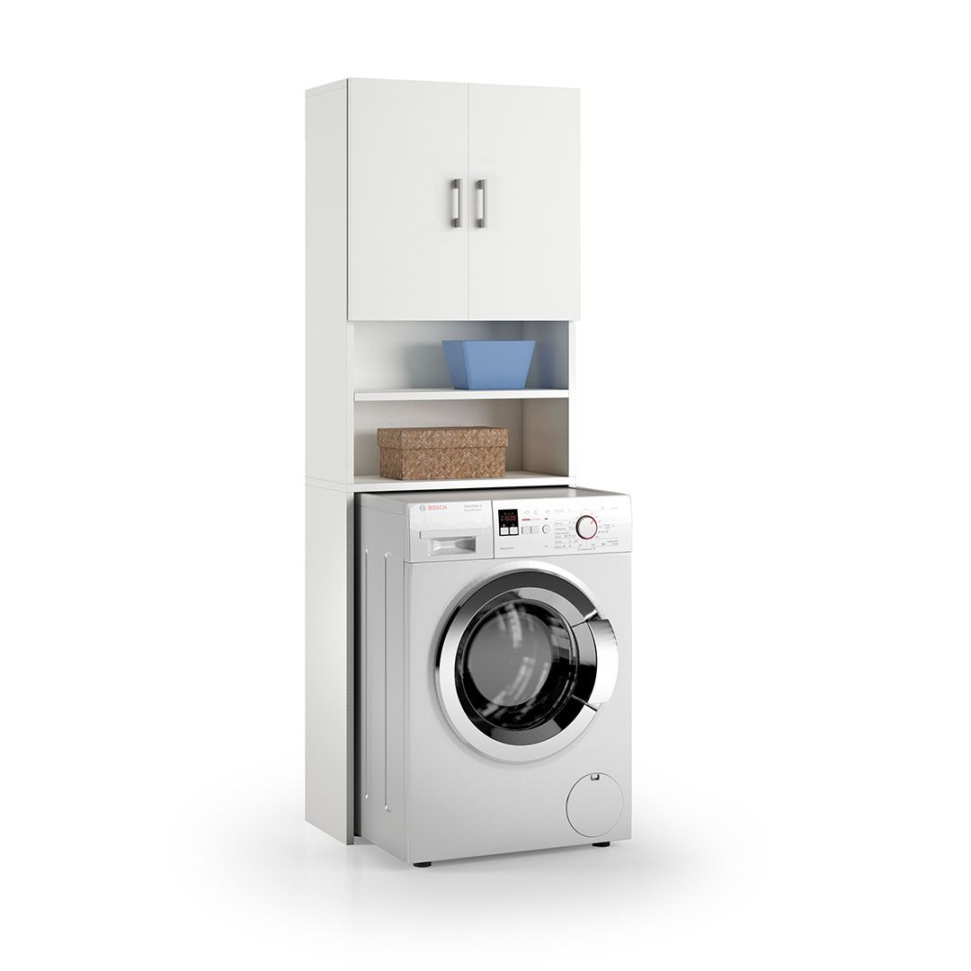 Colonna lavanderia sopra lavatrice