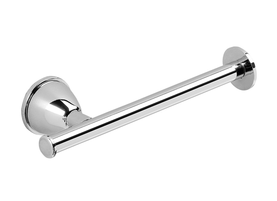 Barre porte-rouleau en acier chromé de la série Gemma