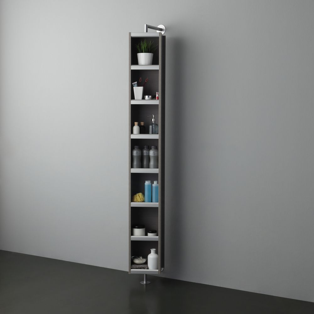 Colonne tournante avec compartiment ouvert