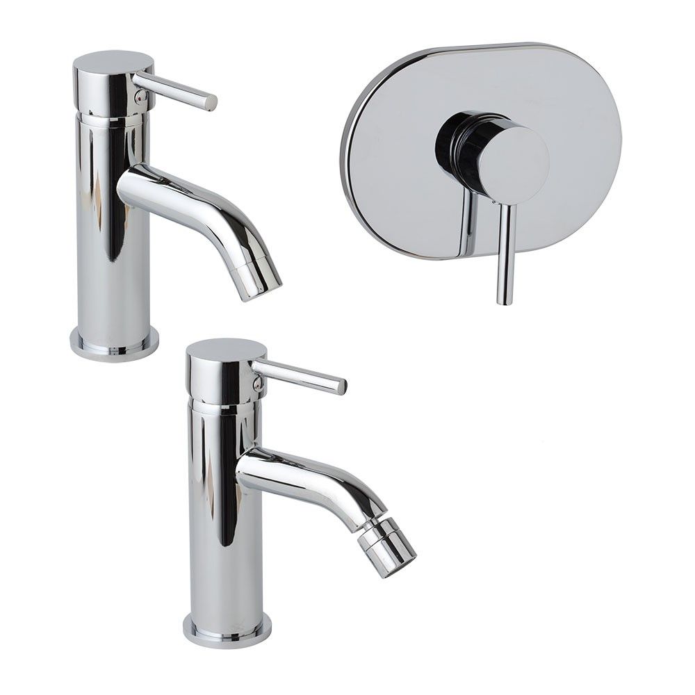 Lot de mitigeurs pour lavabo, bidet et encastrement de douche