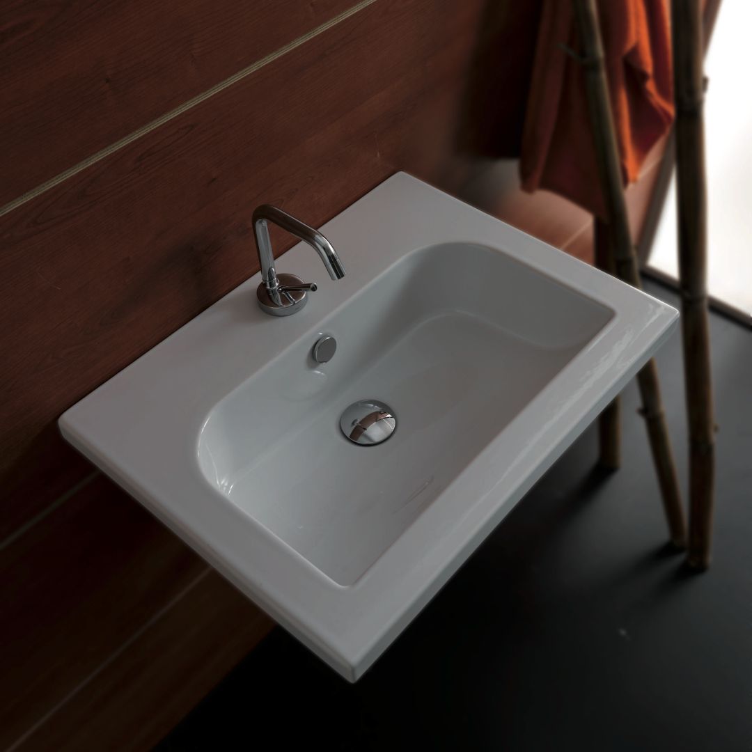 Lavabo modèle Mood em version suspendue de 60 cm