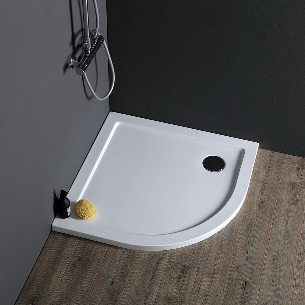 bac de douche semi-circulaire 90x90