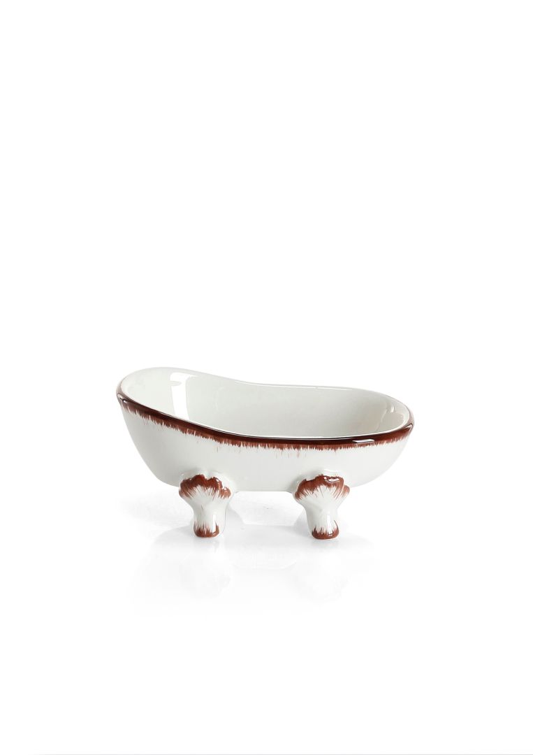 Porte-savon décoré en céramique Amelia