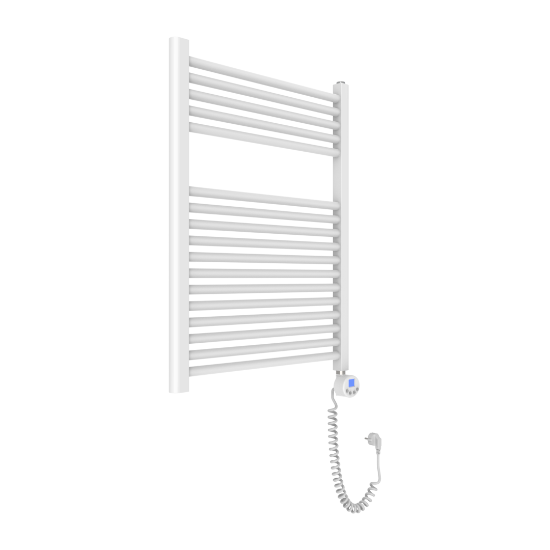 Radiateur électrique blanc en acier pour salle de bains