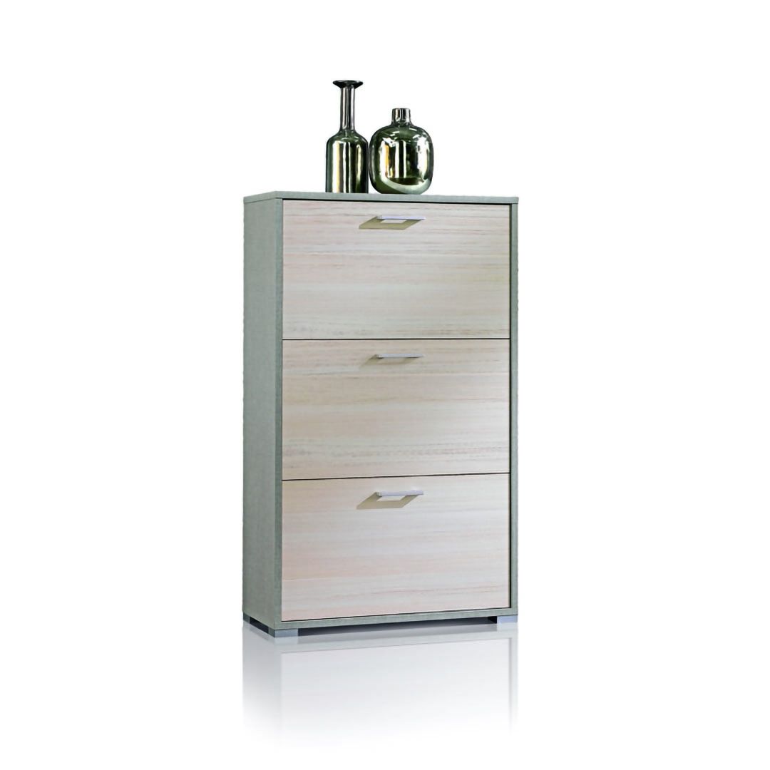 Scarpiera a 3 ante con doppia profondità