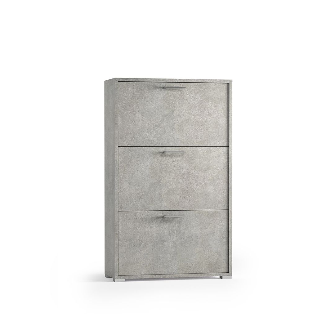 Scarpiera 3 ante grigio cemento