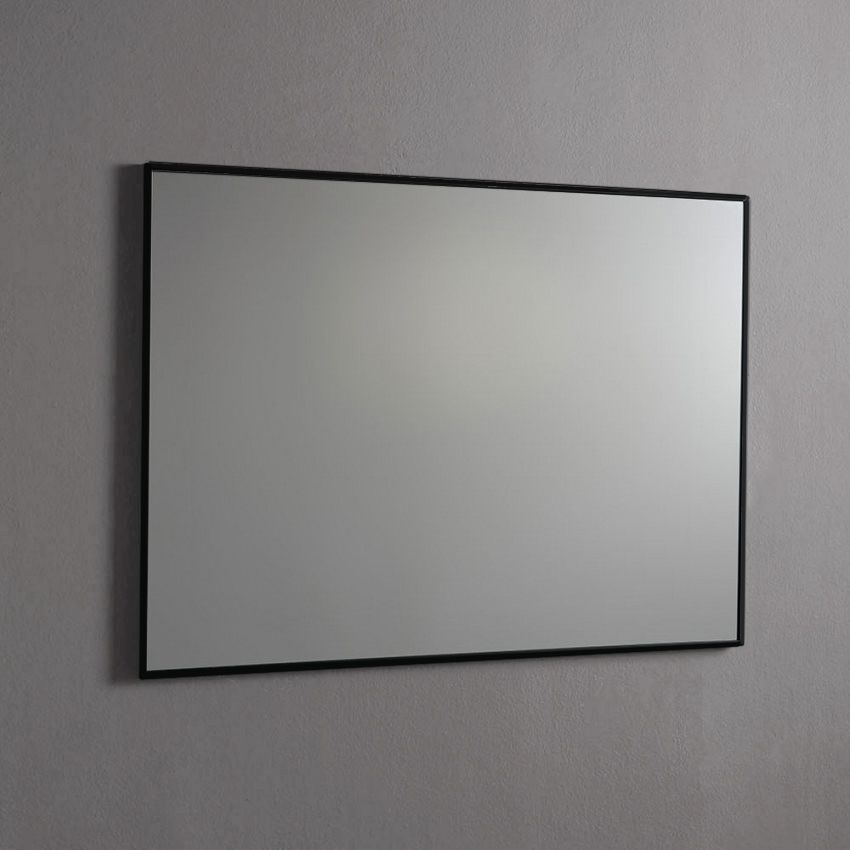 Miroir de salle de bain 100x70 bord noir