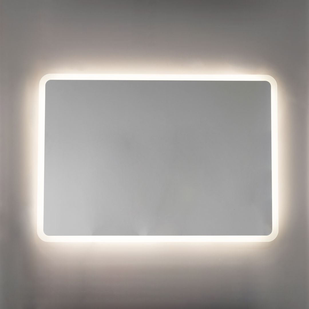 Miroir fin avec LED intégré 100x70