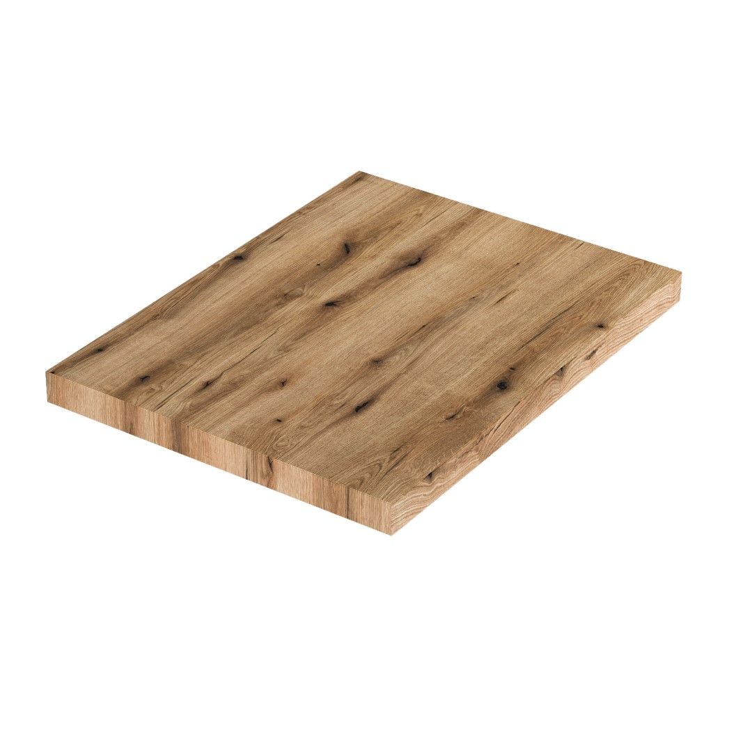 Top per lavabo bagno in legno rovere naturale