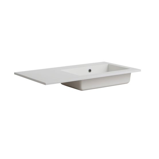 Lavabo latina de encastré vasque droite sans trou robinet